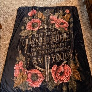 Bookish Box Throw blanket From Blood and Ash